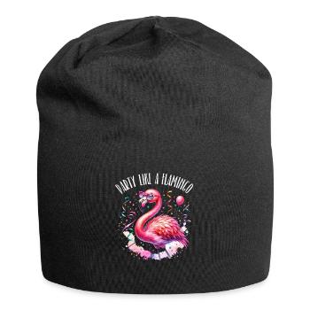 Kölle Alaaf fait la fête comme un flamant rose - Bonnet en jersey - noir - Devant