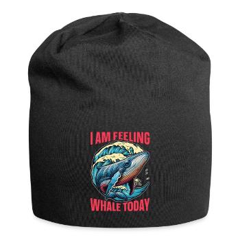 Whale Watching I Am Feeling Whale Marine Biologist - Jersey Beanie - black - Front