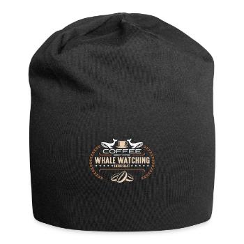 Whale Watching Coffee Before Sailing Coffee Lover - Jersey-Beanie - Schwarz - Vorne