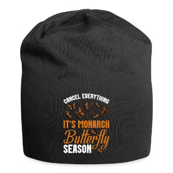 Monarch Butterfly Season Insect Lover Entomologist - Jersey-Beanie - Schwarz - Vorne