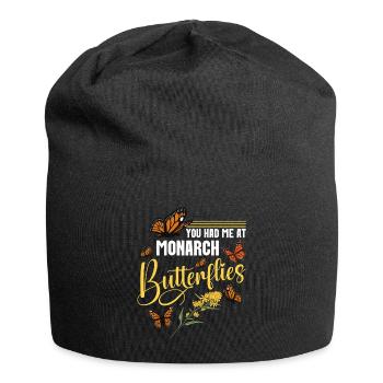 Insect Lover Entomologist Butterflies Monarch - Jersey-Beanie - Schwarz - Vorne