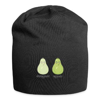 Funny Pears Disappear Appear - Jersey Beanie - black - Front