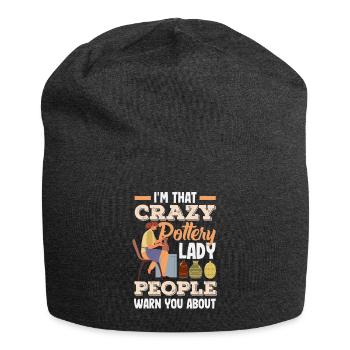 Lustiges Töpfer Töpfern Geschenk Geschenkidee - Jersey-Beanie - Anthrazit - Vorne