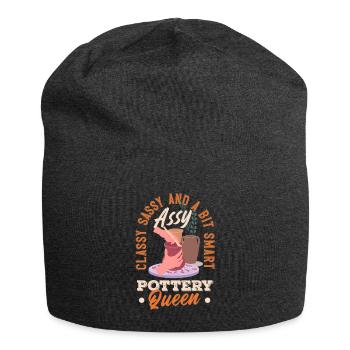 Lustiges Töpfer Töpfern Geschenk Geschenkidee - Jersey-Beanie - Anthrazit - Vorne