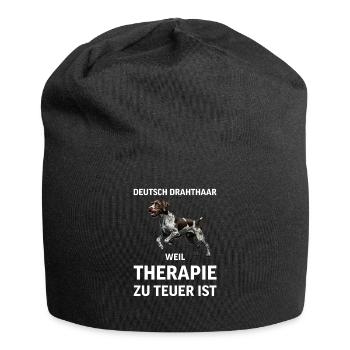 Allemand à poil dur I chien de chasse chien d’arrêt motif pour - Bonnet en jersey - noir - Devant