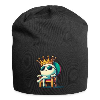 Drôle de dessin animé balle de tennis de table King Fun - Bonnet en jersey - noir - Devant