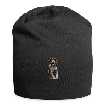 Allemand à poil dur I chien de chasse chien d’arrêt motif pour - Bonnet en jersey - noir - Devant
