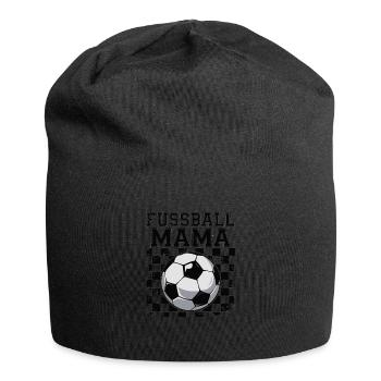 Fussball Mama - Jersey-Beanie - Schwarz - Vorne