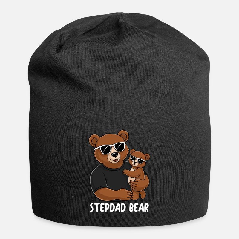 Beau-père Ours - Bonnet en jersey - noir
