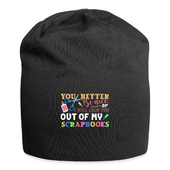 Scrapbooking Crop You Out Scrapbooking - Jersey Beanie - black - Front