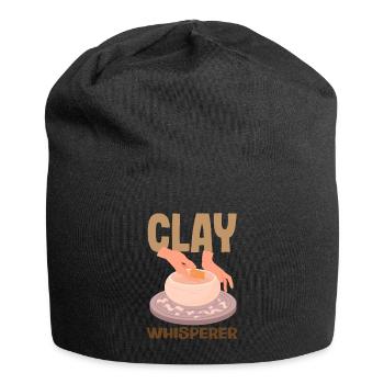 Lustiges Töpfer Töpfern Geschenk Geschenkidee - Jersey-Beanie - Schwarz - Vorne