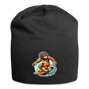 Neanderthal surfers surfers - Jersey Beanie - black - Front