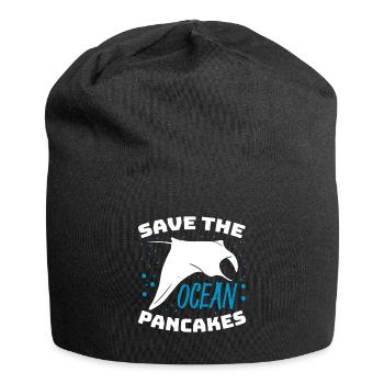 Save The Ocean Pancakes Racific Deep Sea Manta Ray - Jersey-Beanie - Schwarz - Vorne