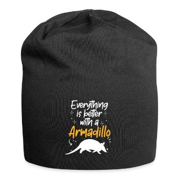 Armadillo Everything Better with Armadillo Armadillo - Jersey Beanie - black - Front