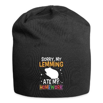 Lemming has eaten homework Lemming - Jersey Beanie - black - Front