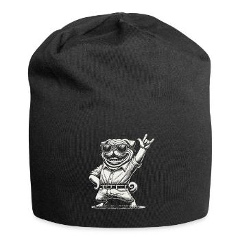 Lustiges Rock Musik Heavy Metal Festival Retro - Jersey-Beanie - Schwarz - Vorne