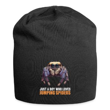 Jumping Spider Springspinnen Springspinne - Jersey-Beanie - Schwarz - Vorne