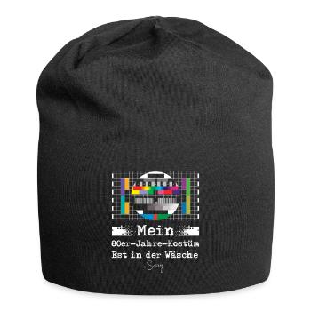 My 80s Costume - Jersey Beanie - black - Front