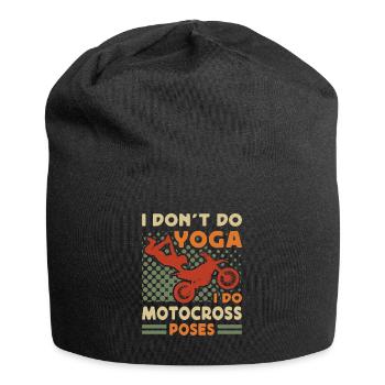 Dirt Biker Riding I Do Motocross Poses Dirt Bike - Jersey Beanie - black - Front