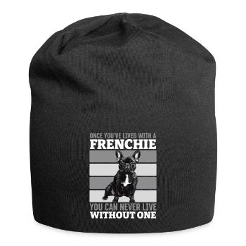 Bouledogue français Frenchie Propriétaire de chien - Bonnet en jersey - noir - Devant