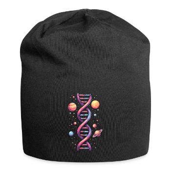 Espace ADN double hélice - Bonnet en jersey - noir - Devant