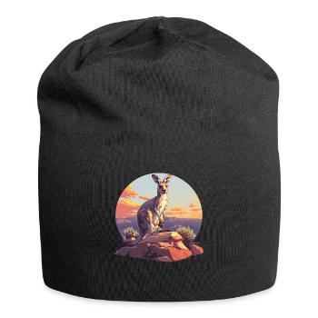 Kangourous Kangourou - Bonnet en jersey - noir - Devant