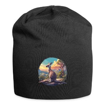 Kangourous Kangourou - Bonnet en jersey - noir - Devant