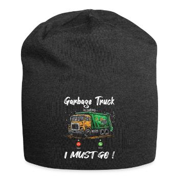 Garbage truck driver for sanitation workers - Jersey Beanie - charcoal grey - Front