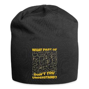 Pi Day: Was Verstehst Du Nicht? - Jersey-Beanie - Schwarz - Vorne
