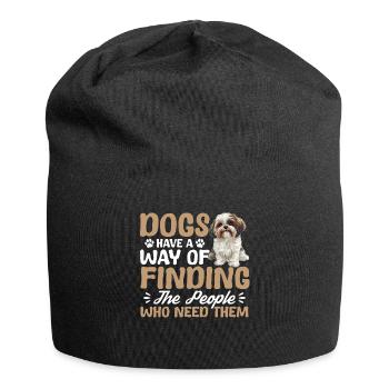 Shih Tzu Dog Owner - Jersey Beanie - black - Front