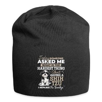 Shih Tzu Dog Owner - Jersey Beanie - black - Front