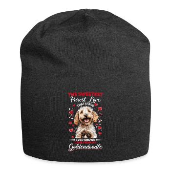 Propriétaire de chien Goldendoodle - Bonnet en jersey - charbon - Devant