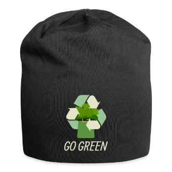 Go Green pour la Saint-Patrick - Bonnet en jersey - noir - Devant