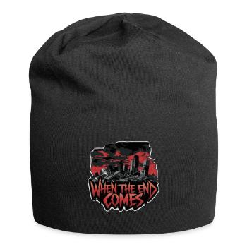 WENN DAS ENDE KOMMT - Jersey-Beanie - Schwarz - Vorne