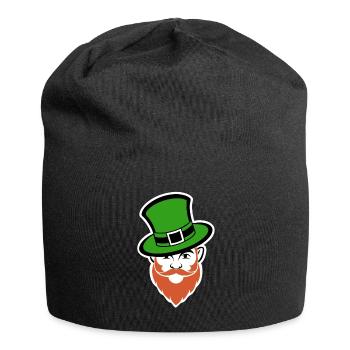 Leprechaun - Saint-Patrick - Irlande - Bonnet en jersey - noir - Devant