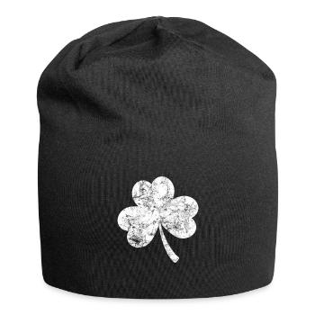 Trèfle - Saint-Patrick - Irlande - Bonnet en jersey - noir - Devant