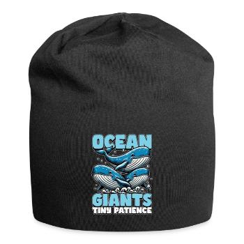 Whale Watching Ocean Giants Tiny Marine Animal - Jersey-Beanie - Schwarz - Vorne