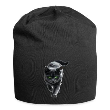 Britisch Kurzhaar - Jersey-Beanie - Schwarz - Vorne