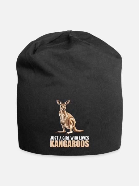 Kängurus Känguru - Jersey-Beanie - Schwarz
