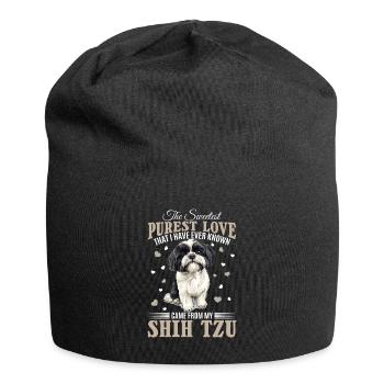 Shih Tzu Dog Owner - Jersey Beanie - black - Front