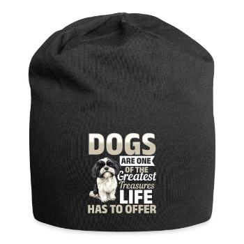 Shih Tzu Dog Owner - Jersey Beanie - black - Front
