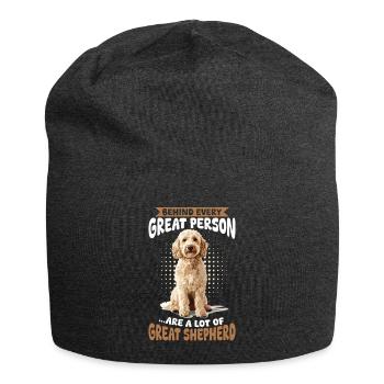 Propriétaire de chien Goldendoodle - Bonnet en jersey - charbon - Devant