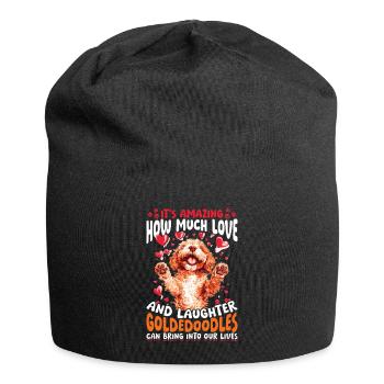 Goldendoodle Dog Owner - Jersey Beanie - black - Front