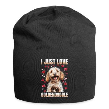 Goldendoodle Dog Owner - Jersey Beanie - black - Front