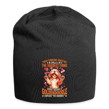 Propriétaire de chien Goldendoodle - Bonnet en jersey - noir - Devant