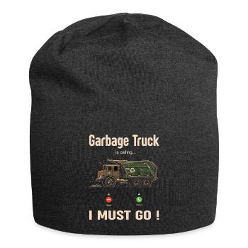 Garbage truck driver for sanitation workers - Jersey Beanie - charcoal grey - Front