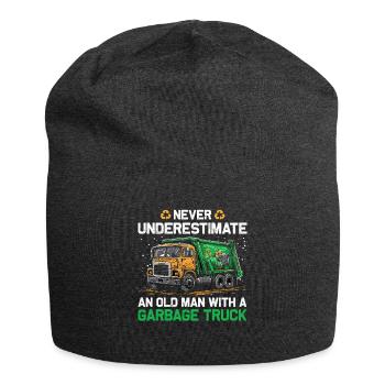 Garbage truck driver for sanitation workers - Jersey Beanie - charcoal grey - Front