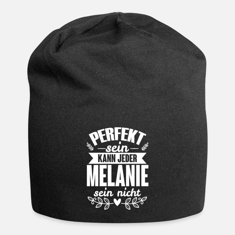 Melanie - Perfekt Sein Kann Jeder Melanie Nicht - Jersey-Beanie - Schwarz