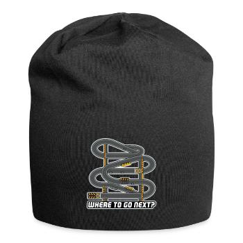 OÙ ALLER ENSUITE - Bonnet en jersey - noir - Devant