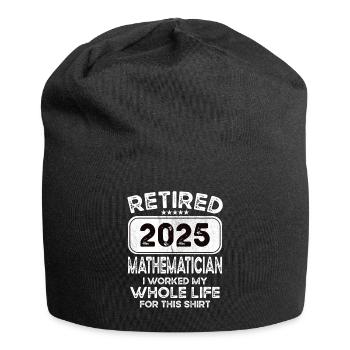 Mathématicien à la retraite 2025 - Bonnet en jersey - noir - Devant